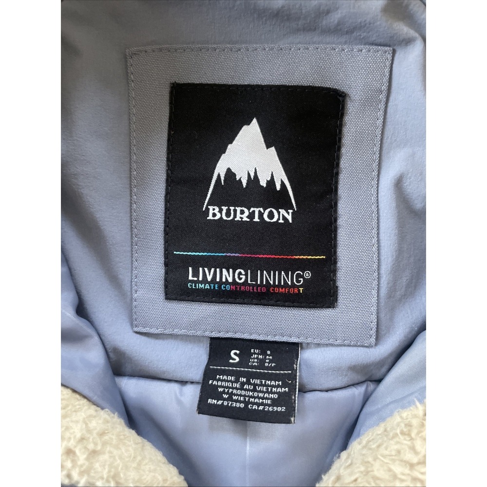 Burton Prowess Snowboard Ski Jacket Womens Small Waterproof Insulated Sherpa - Picture 4 of 16